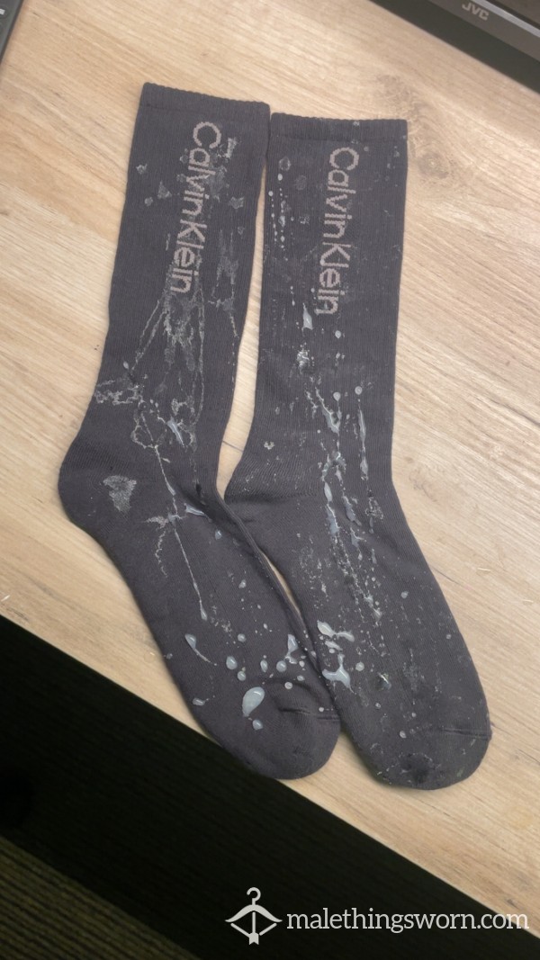 C*m Covered Calvin Klein Black Socks