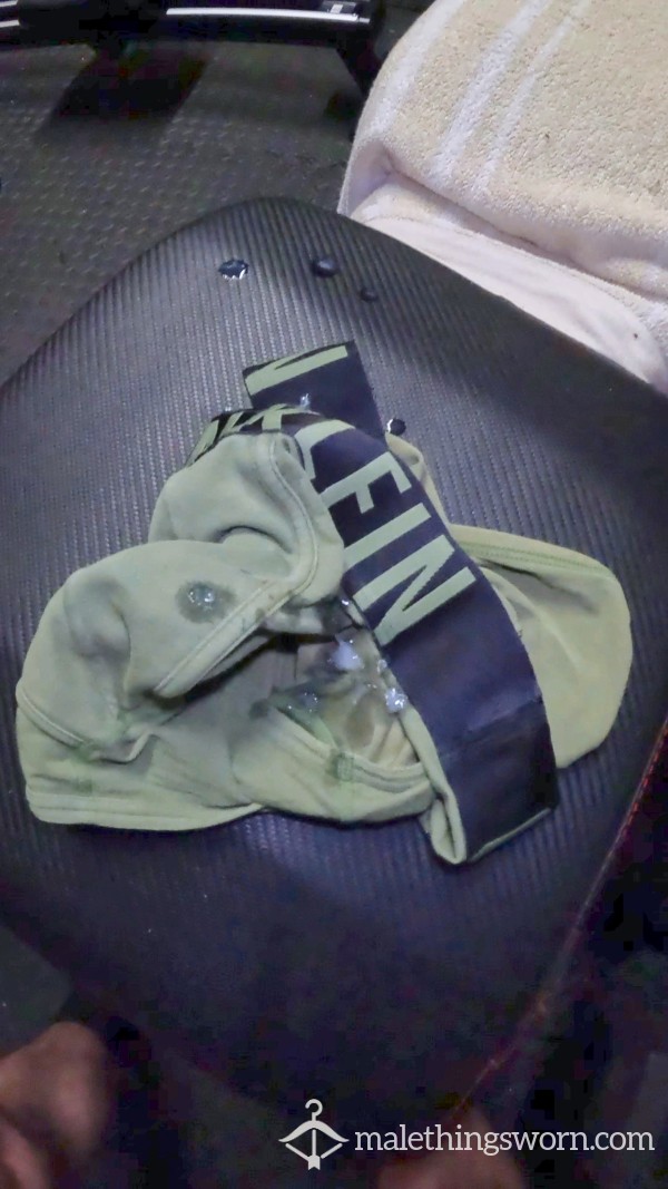 C*m Drenched Boxers After Gym Workout