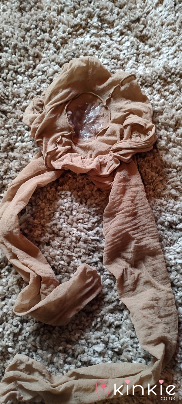 C*m Filled College Tights, Fantastic Pu**y Scent.