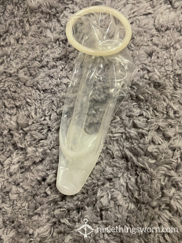 Twink's Freshly Loaded Condom - Hot C*m Dump Straight From A Steamy Solo Session
