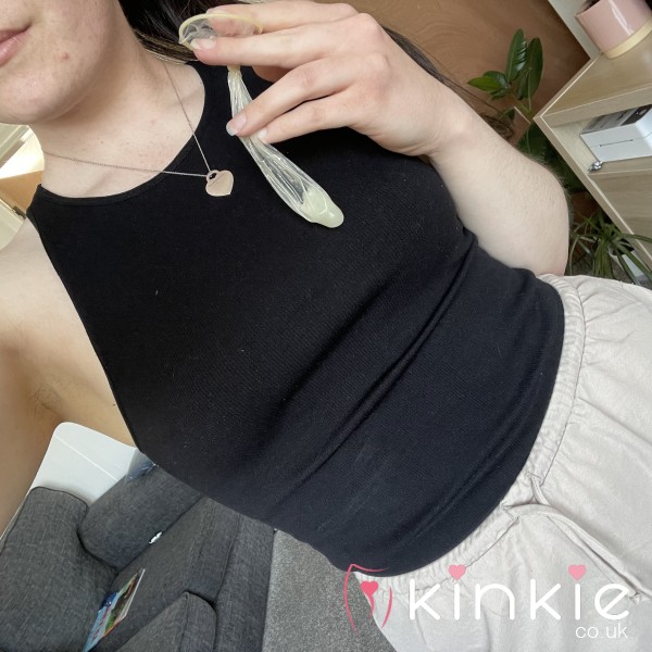 C*m Filled Condom Photos