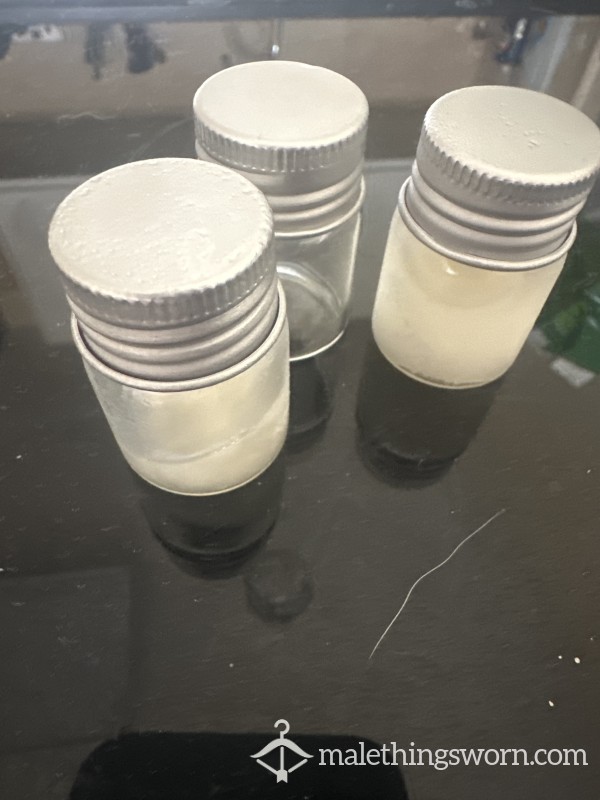 C*m Filled Jars Condom Or Vile