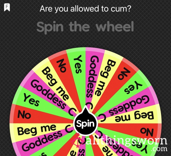 C*m Permission Spin The Wheel | Allowed To C*m Or Denied? 🔒💦