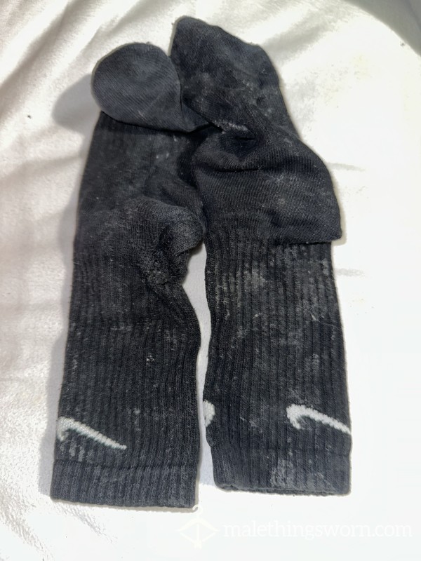 C*m SOAKED BLACK NIKE SOCKS