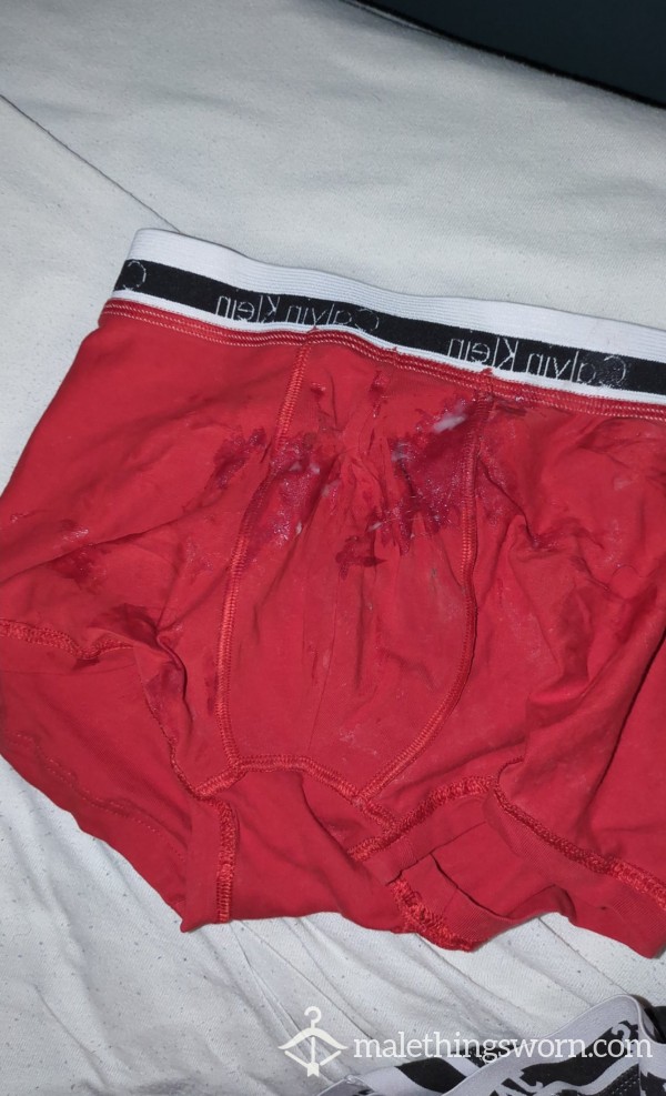 C*m Soaked Calvin Klein Boxers