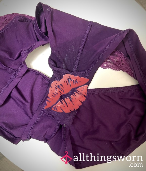 C*m Soaked Laced Panties