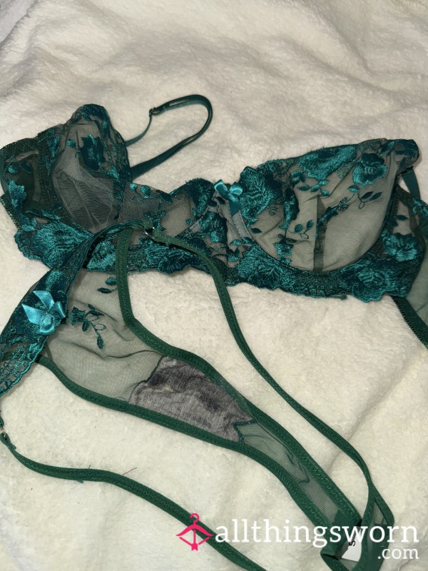 C*m Soaked Thong Including Used Matching Bra