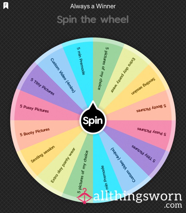 C*m Spin My Wheel ❤️