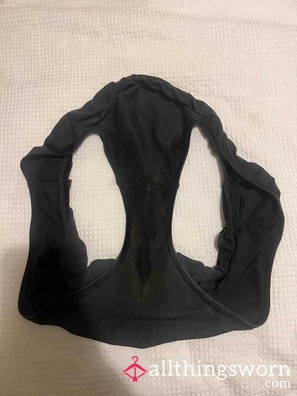 C*m Stained And Musky Used Exercise Panties
