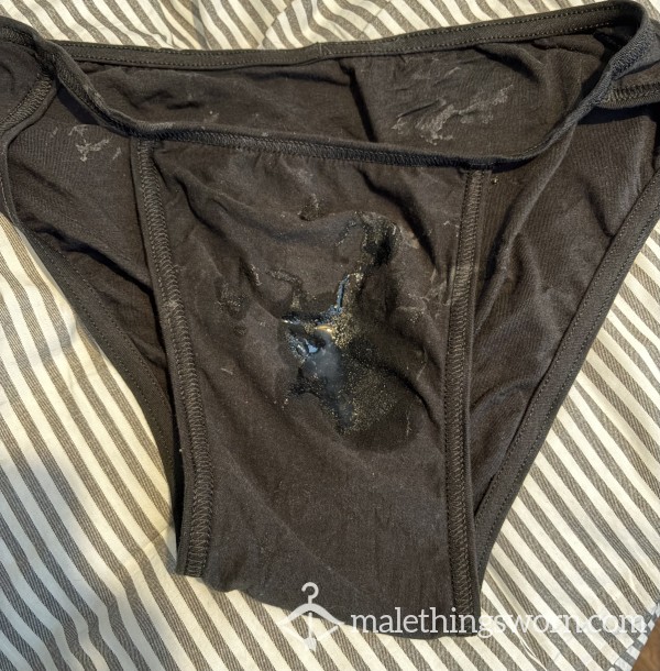 C*m Stained Black Undies