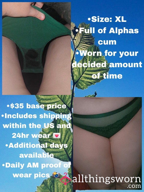 C*m Stained Green Panties