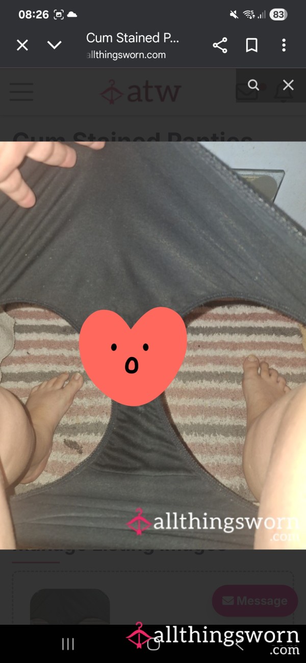 C*m Stained Panties