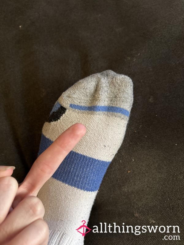 C*m Worship Socks On My Big Feet