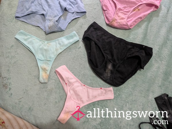 C*mmed In Panties Bundles 1 Creamy Goodness And Wearing 2 Days Wear Already In Them DIRTY UNDERWEAR EVER LISTED BY RAINBOW 🌈