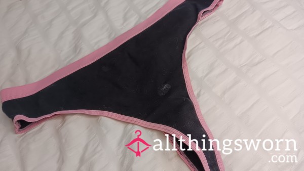 C*mmy Cotton Thong Ready To Ship! (MESSAGE ME TO SEE THE FAT LOAD INSIDE!) Worn By Tgirl Dani Tempest