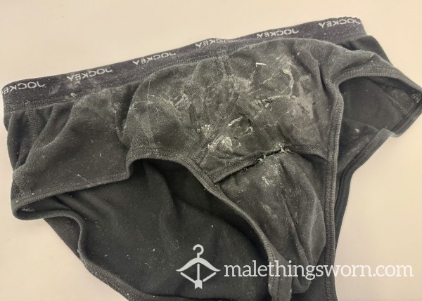 C*mrag Pair Of Black Briefs 🔥 Crusty And Stinky ! Incl. Shipping
