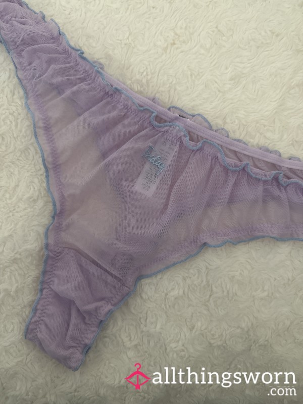 Cure Frilly Sheer Lilac FRIDAY Thong