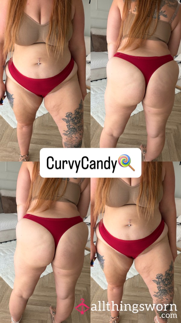 ❤️ CurvyCandy’s Red S**y Thong ❤️