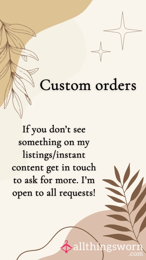 Custom Content Order