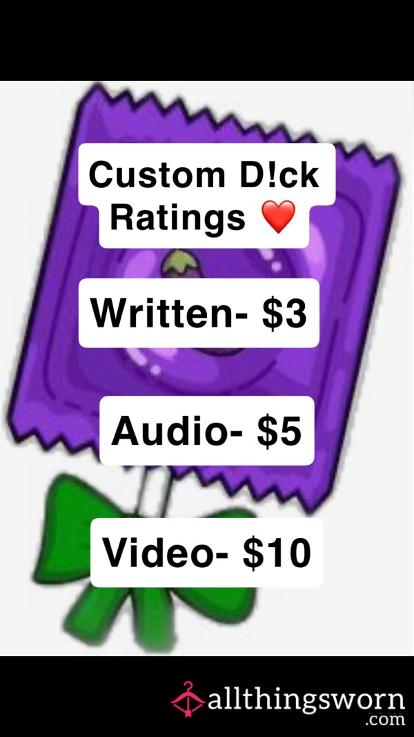 Custom D*ck Ratings