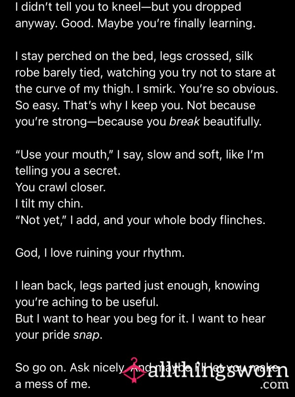 Custom Erotic Writing