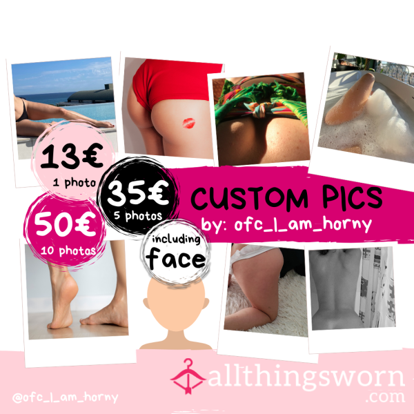 Custom 👩🏻‍🦱 FACE Pics (📸=13€, 5x📸=35€, 10x📸=50€)