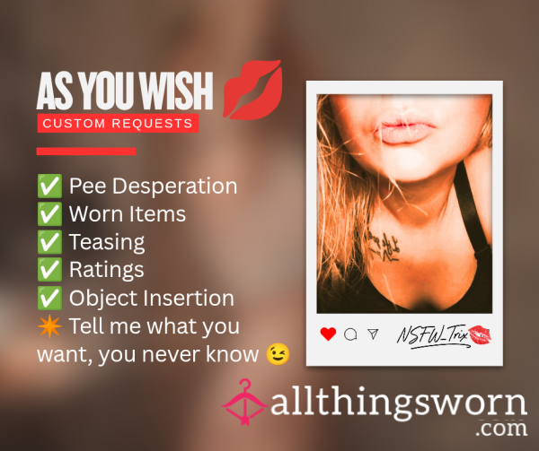 Custom Fetish & Tease Requests | Photos Made Just For You