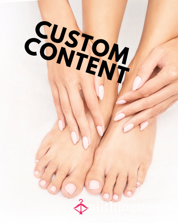 Custom Foot Content 💋🖤 Made To Order Just For You 😈🦶👅