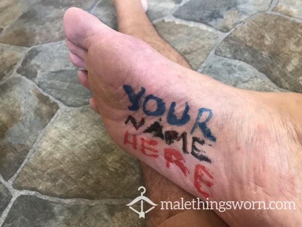 Custom Foot Jerk Off Video And C*m Rag Experience
