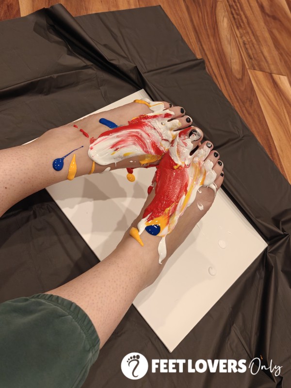 Custom Foot-made Painting