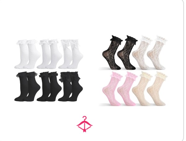 Custom Frilly Ankle Socks Wears