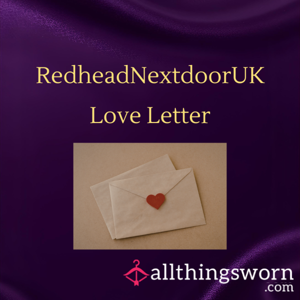 Custom GFE Love Letter 💜🔥