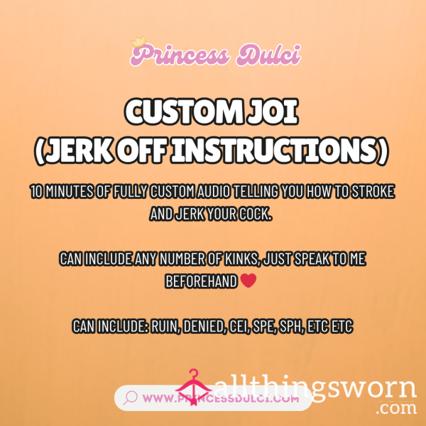 Custom JOI (10 Minutes Of Audio Recording)