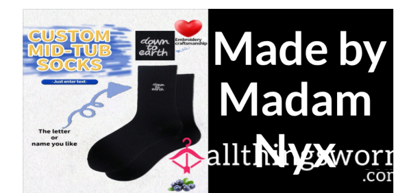 Custom 'Madam Nyx' Socks