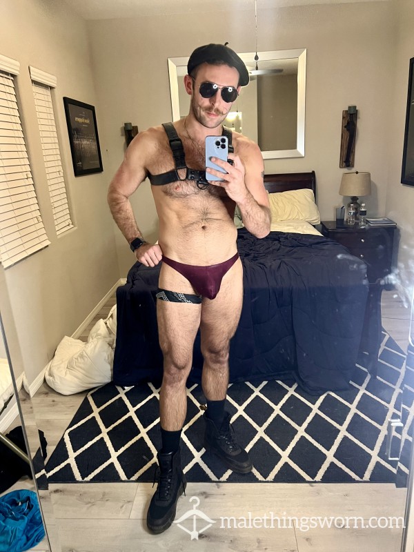 Custom Maroon Gogo Thong
