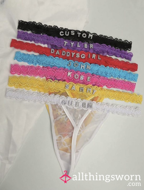 💖 Custom Name Lace Panties – Pre-Order Now 💖