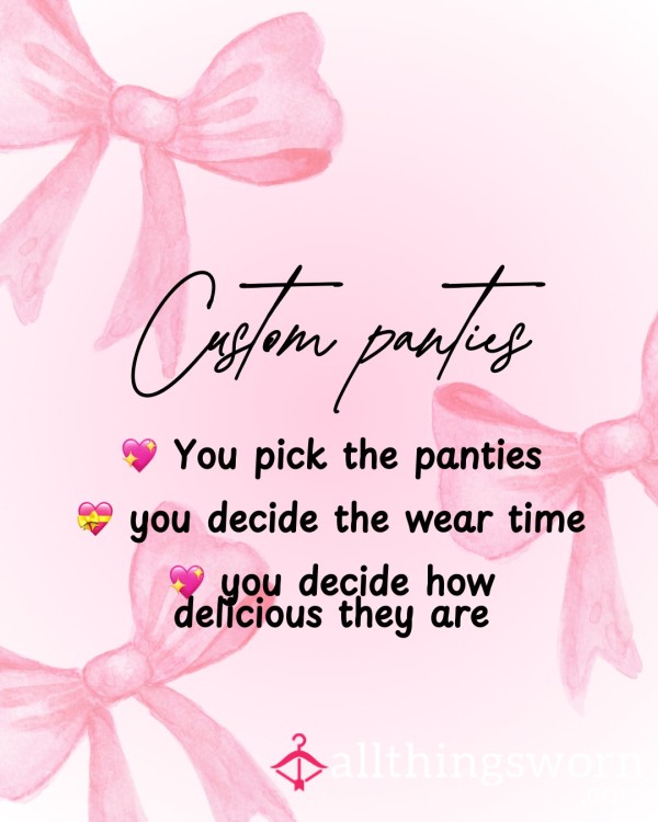 Custom Panties Experience