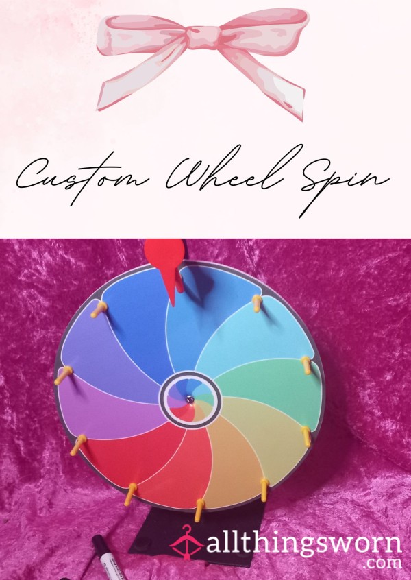 Custom Personalised Spin The Wheel 🤍