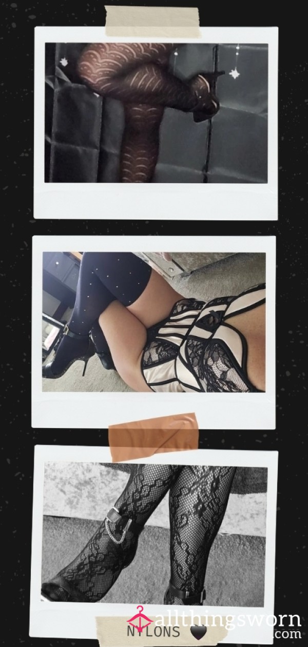 Custom Photos 📸 £5: Nylon Tights & Stockings In Various Colours Ready To Re-create Your Ideas & Make Them Come Alive 🖤💋
