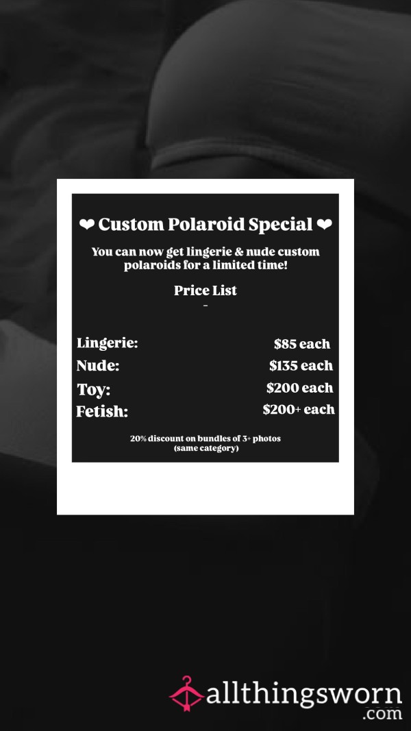💌 Custom Polaroid Sets — Made Just For You