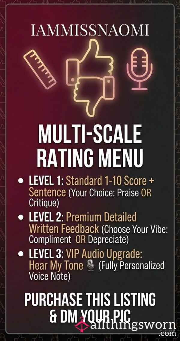 Custom Rating Service 📏✨