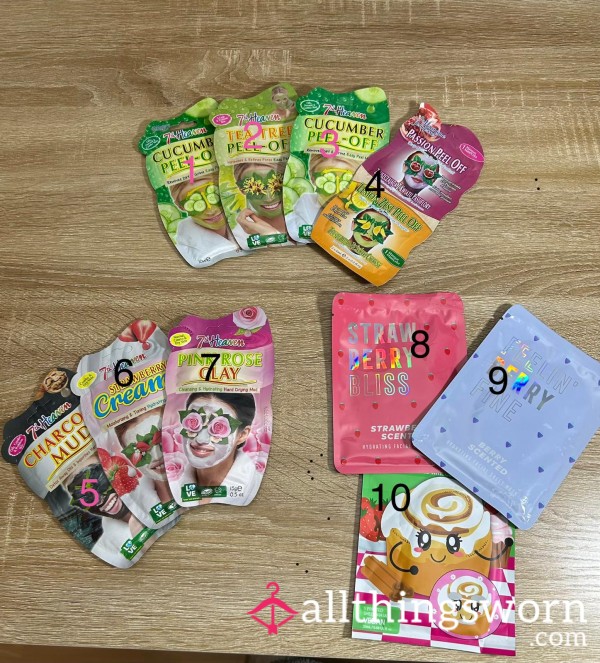 Custom Self-Care Experience ✨ Used Clay, P**l Off & Sheet Masks Prepared For You