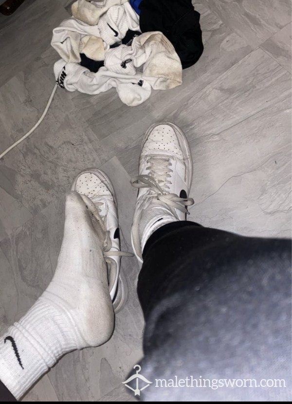 Sold -Custom Sweaty Dirty Nike Socks