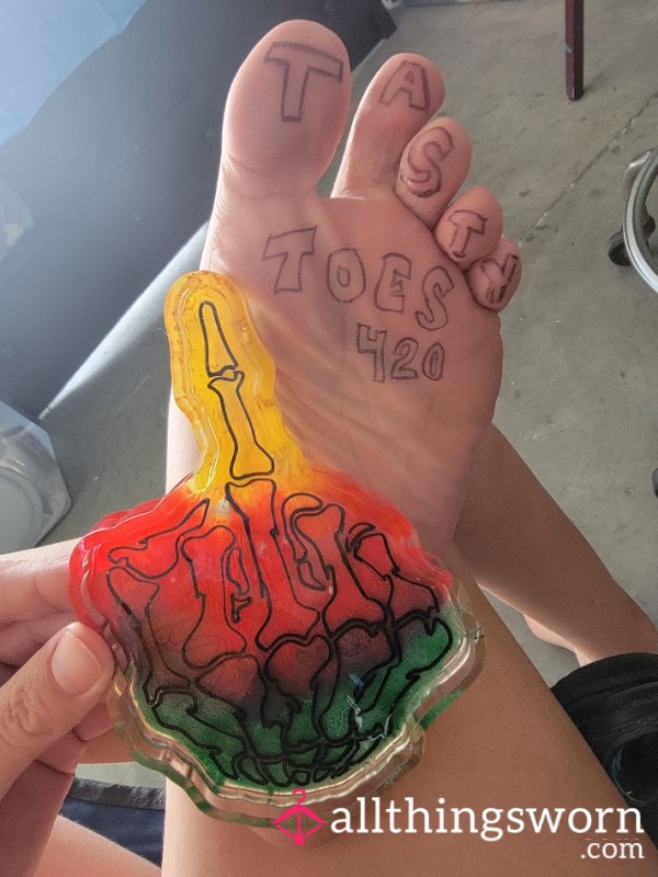 Custom Tasty Toes 420 Ashtray Hand Made