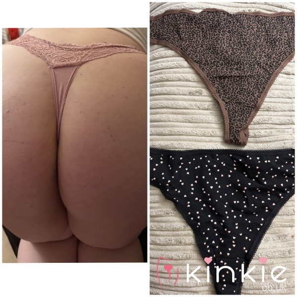Custom Used Patterned Thongs