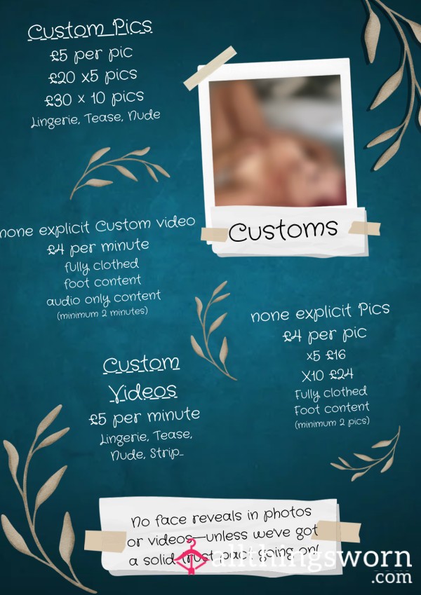 Custom Video/Pics