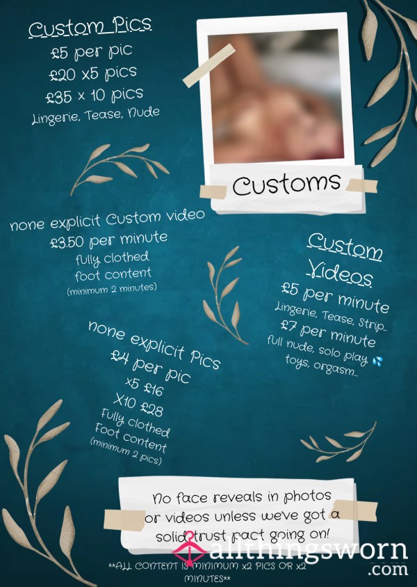 Custom Video/Pics