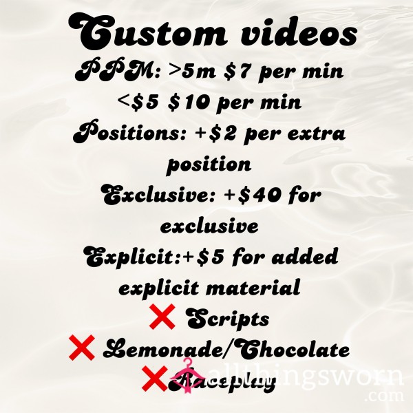 Custom Videos