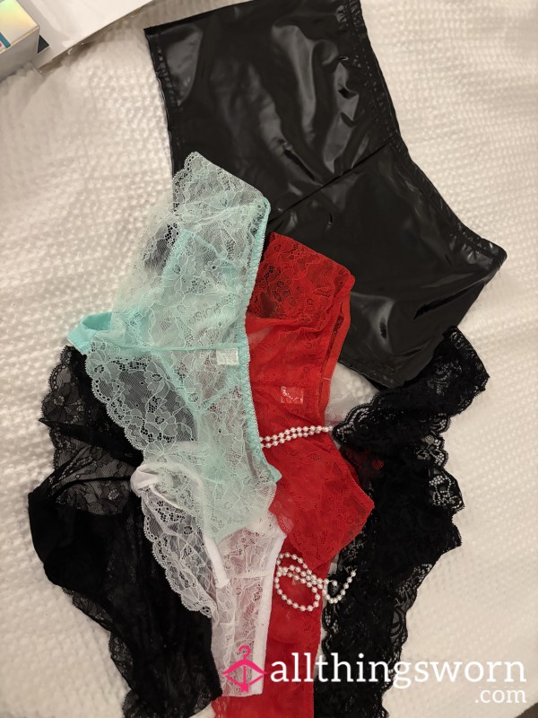 Custom Wear Lacy Panties Worn By A Curvy Queen.