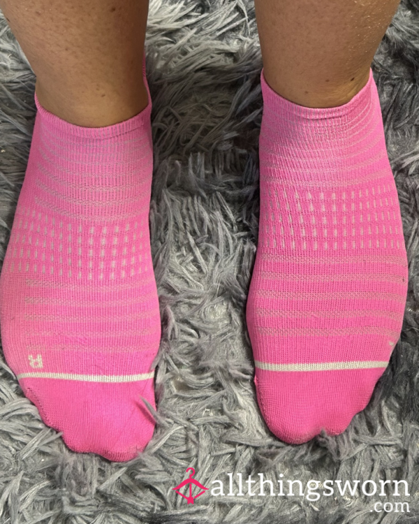 Custom Wear Pink Sweaty Gym Socks 💋